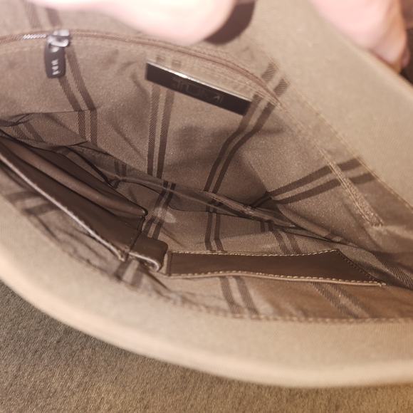 Tumi Dark Brown Leather Messenger Bag - Picture 4 of 5